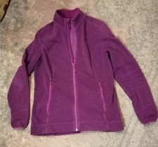 Quechua Fleecejacke L violett Damen warm leicht Wanderjacke Decathlon