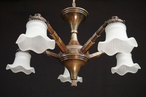Antik jugendstil kronleuchter - jugendstil,