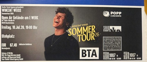 Wincent weiss sommertour - weiss,