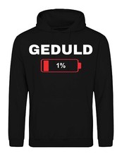 Herren Hoodie GEDULD Lustig
