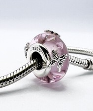 Murano Glas Charm Bead Rosa