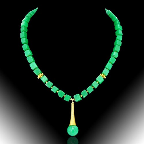 Bailysbeads smaragd kette mit - bailysbeads, smaragd-kette