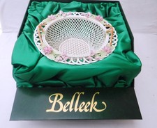 Feiner Belleek Blumenkorb