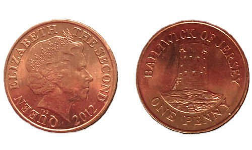 Jersey 1 penny 2012 - jersey,