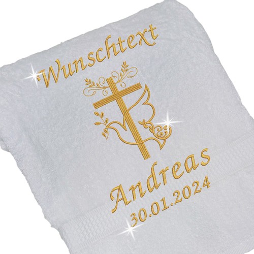 Taufe handtuch stickerei - taufe,
