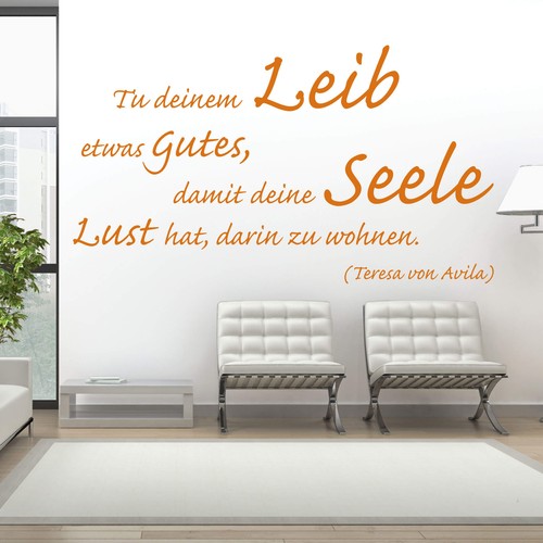 Wandtattoo deinem leib - tu,