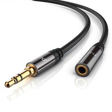 CSL - 3,0m Audio AUX Klinkenkabel Verlängerungskabel für AUX Eingänge 3.5mm NEU