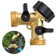 Messing Verteiler 2 Wege Y