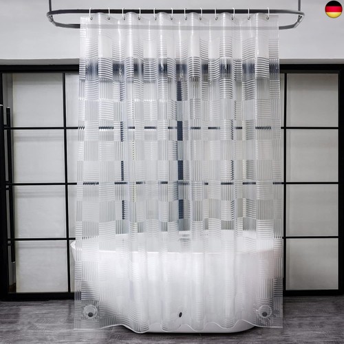 Transparent duschvorhang - transparent,