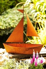 Edelrost Schiff zum Bepflanzen
