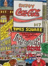 JOHN SUCHY "Times Square NYC" 3D Farblithographie signiert POP ART New York 1993