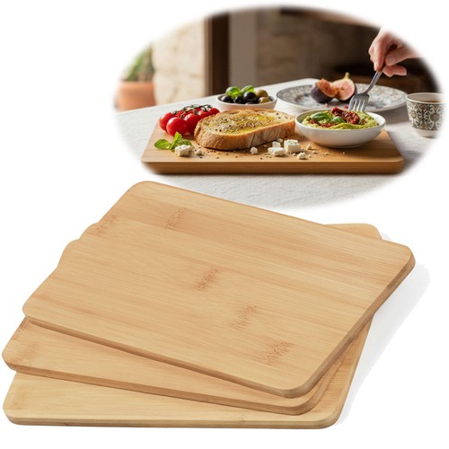 Holz frühstücksbrett set - 3x,