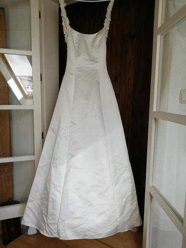 Brautkleid creme weiß - creme-weiß, 34
