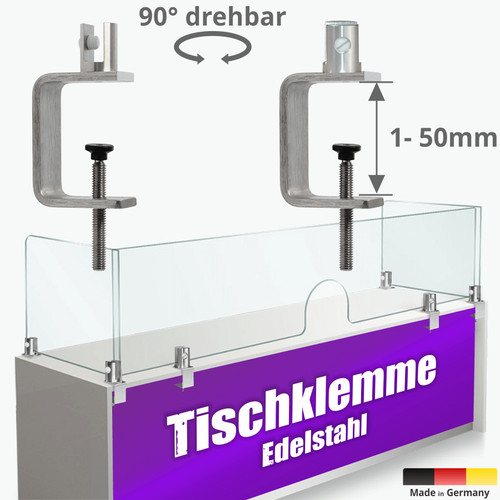 Tischklemme spuckschutz - tischklemme,