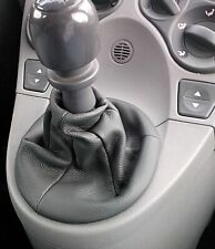 Für Fiat Panda 169 Schaltsack Echtes Leder Anthrazit Von 2003 Al 2012