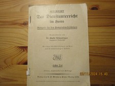 Der Dienstunterricht im Heere