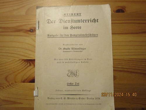 Der dienstunterricht heere - dienstunterricht, im