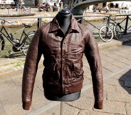 Herren braun lederjacke 90 - lederjacke,