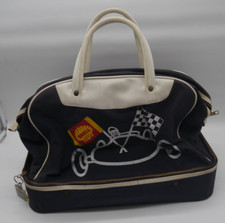 SHELL Racing Autosport Sporttasche mit Bodenfach - 45 x 25 x 30 cm - Vintage