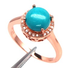 925 Silber 8 Mm. Blau Türkis