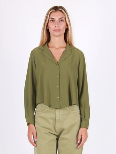 Damen bluse mit rever bern - damen, w