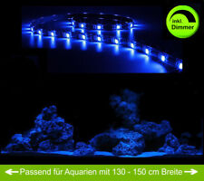 Aquarium Mondlicht 120 cm LED Lichtleiste + Dimmer, Komplettset blau flexi-slim