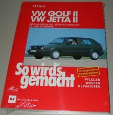 Reparaturanleitung VW Golf II Typ 19E Jetta 1,6 1,8 GL GT GTI G60 16V Syncro NEU