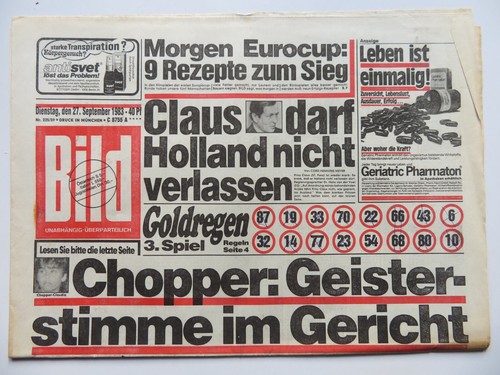 Bild zeitung vom 1983 - bild,