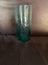 Glas Colagläser Trinkgläser Nr. 3 Grün Farbig Rund Retro Trinkbecher Trinkgefäß