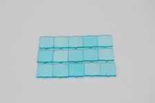 LEGO 15 x Scheibe transparent hellblau Trans-Light Blue 1x2x2 Flat Front 60601