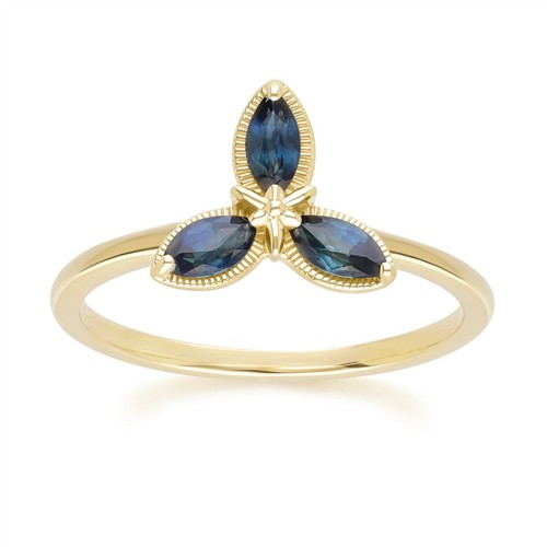 Blumenmuster marquise saphir - blumenmuster,