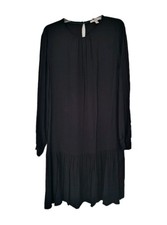 Esprit Damen Tunika Kleid Gr  42 / XL Schwarz