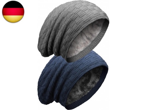 Grin bear long slouch - long, beanie