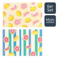 Platzset 6er set zitronen - set,