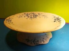 Fußschale Anton Mehlem Bonn, Modell Elsa, Durchm. 24, Höhe 8cm, Blütendekor auch