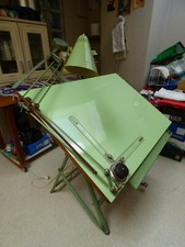 ISIS Zeichenmaschine Zeichentisch 70x100cm, 1m hoch 1960er 2-teilig zur Abholung