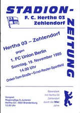 RL 1995/96 FC Hertha 03 Zehlendorf - 1. FC Union Berlin, 19.11.1995