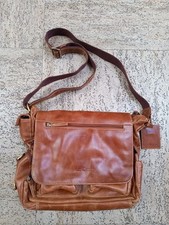 Greenburry Ledertasche Umhängetasche Handtasche cognac handmade original