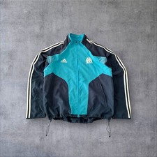 Adidas Vintage Olympique Marseille Trackjacket | Größe M/L | Hellblau/Blau |2004