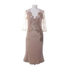 Lipsy, Abendkleid, Größe: 42, Beige, Spitze, Damen #Bi8
