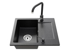 Küchenspüle aus schwarz