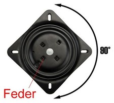 Drehteller mit RÜCKHOLFEDER Drehplatte Barhocker Sitz Konsole Wohnmobil KFZ LKW