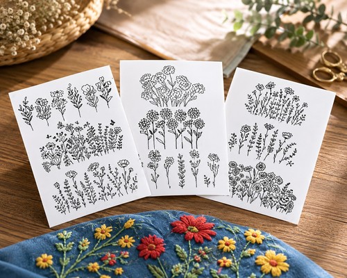 Stickvorlagen blumenmuster - stickvorlagen,