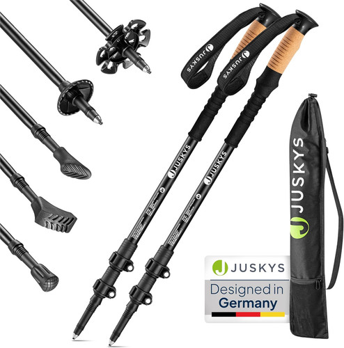Juskys wanderstöcke 2 - juskys®, alu