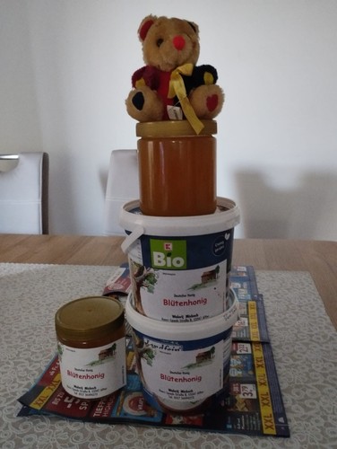 Honig 3kg mit 2 eimer - ,