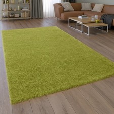 Shaggy Teppich in Naturgrün