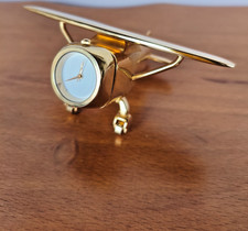 Miniatur Uhr Tisch Uhr Flugzeug, Uhr läuft