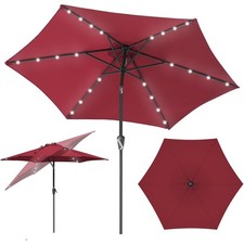 Großer Solar LED Sonnenschirm