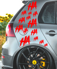 Aufkleber Auto Sticker Haha lachen Tuning JDM Decal Scene Car Joker Set Lkw Boot