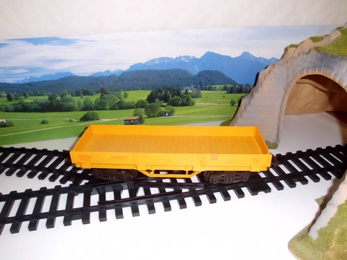 Flachwagen gelb spur - flachwagen,